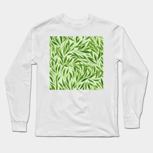 Green Leaves Pattern 24 Long Sleeve T-Shirt